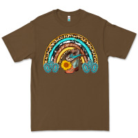 Cacao cowboy boots and hat rainbow Premium Tee - AdoDesignShop