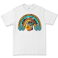 White cowboy boots and hat rainbow Premium Tee - AdoDesignShop