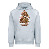 Heather Grey american football and western roses teardrop Urban Hoodie - BundleAndBundleShop