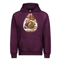 Mauve Wine american football and western roses teardrop Urban Hoodie - BundleAndBundleShop