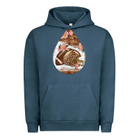 Pigment Midnight Navy american football and western roses teardrop Urban Hoodie - BundleAndBundleShop