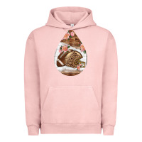 Pigment Salmon american football and western roses teardrop Urban Hoodie - BundleAndBundleShop