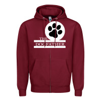 Burgundy The Dog Father Zipper Hoodie - Bettercallsaul