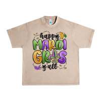 French Oak happy mardi gras y'all Urban Heavy Tee - MaliasSmallBusiness
