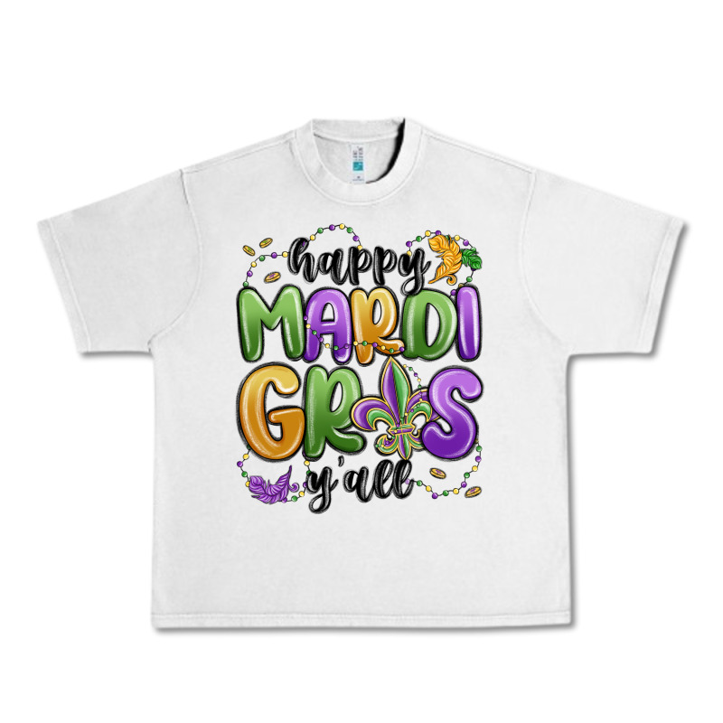 Happy Mardi Gras Y'all Urban Heavy Tee by MaliasSmallBusiness | Teevron