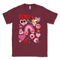 Burgundy cute valentines day Classic Tee - MaliasSmallBusiness