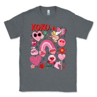 Charcoal Heather cute valentines day Classic Tee - MaliasSmallBusiness