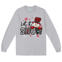 Moon Dust let it snow sowman snowflake Long Sleeve Tee - MaliasSmallBusiness