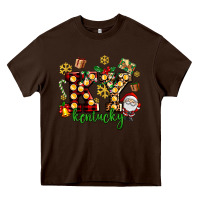 Chocolate Brown ky kentucky christmas Heavy Core Tee - AdoDesignShop