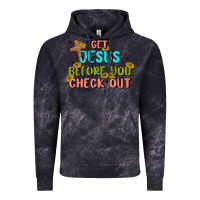 Cloud Black get jesus before you check out Vintage Hoodie - MaliasSmallBusiness