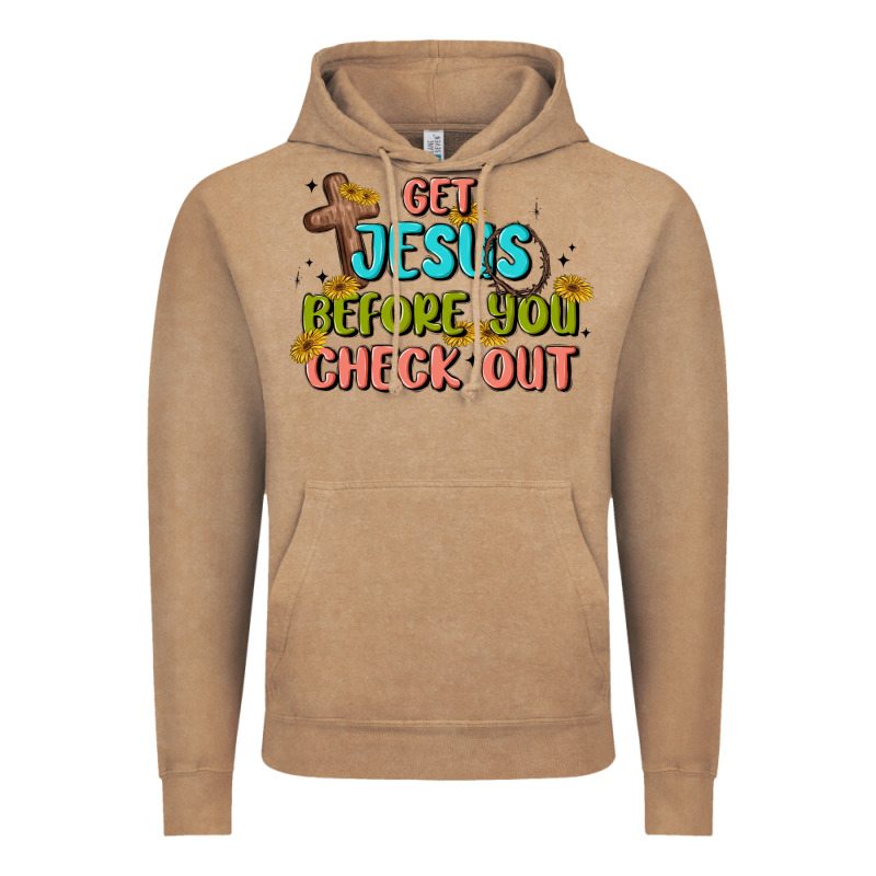 Get Jesus Before You Check Out Vintage Hoodie by MaliasSmallBusiness | Teevron