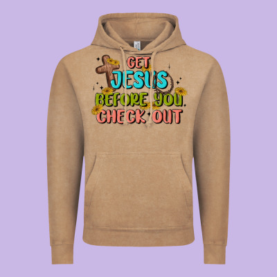 Get Jesus Before You Check Out Vintage Hoodie Designed By Maliassmallbusiness