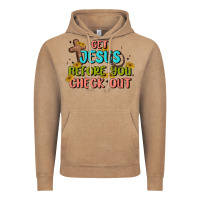 Vintage Coffee get jesus before you check out Vintage Hoodie - MaliasSmallBusiness