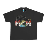 Pigment Black fishing mom Urban Heavy Tee - MaliasSmallBusiness
