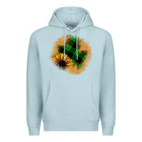 Blue Mist sunflower christmas patch Premium Hoodie - JahusDesignShop