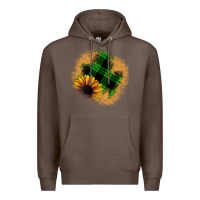 Coffee sunflower christmas patch Premium Hoodie - JahusDesignShop