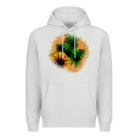 Dove Grey sunflower christmas patch Premium Hoodie - JahusDesignShop