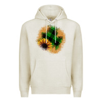 Oatmeal Heather sunflower christmas patch Premium Hoodie - JahusDesignShop