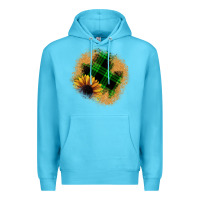 Ocean Blue sunflower christmas patch Premium Hoodie - JahusDesignShop