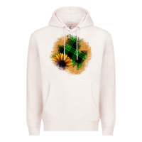 Pale Pink sunflower christmas patch Premium Hoodie - JahusDesignShop