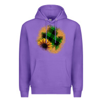 Purple sunflower christmas patch Premium Hoodie - JahusDesignShop