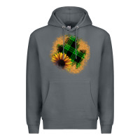 Rock sunflower christmas patch Premium Hoodie - JahusDesignShop