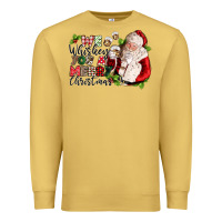 Antique Gold we whiskey you a merry christmas Premium Sweatshirt - CowGirlArtShop