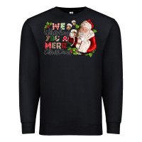 Black we whiskey you a merry christmas Premium Sweatshirt - CowGirlArtShop