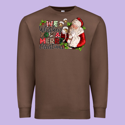 We Whiskey You A Merry Christmas Premium Sweatshirt Designed By Cowgirlartshop