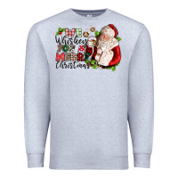 Heather Grey we whiskey you a merry christmas Premium Sweatshirt - CowGirlArtShop