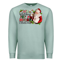 Seafoam we whiskey you a merry christmas Premium Sweatshirt - CowGirlArtShop