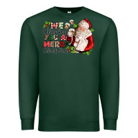 Sports Green we whiskey you a merry christmas Premium Sweatshirt - CowGirlArtShop