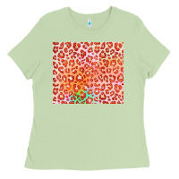 Matcha orange leopard glitter Ladies Tee - JahusDesignShop