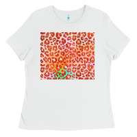 White orange leopard glitter Ladies Tee - JahusDesignShop
