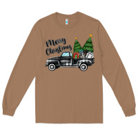 Toasted Coconut merry christmas truck Long Sleeve Tee - MaliasSmallBusiness