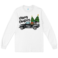 Merry Christmas Truck Long Sleeve Tee | Teevron