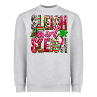 Heather Grey Sleigh girl sleigh Heavyweight Sweatshirt - NancyCooperArtShop