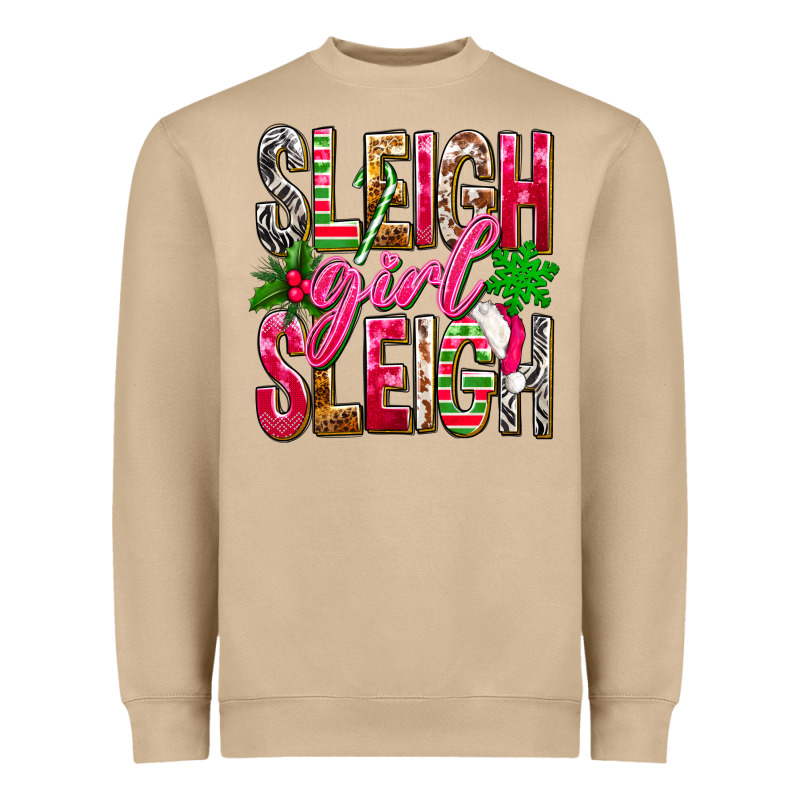 Sleigh Girl Sleigh Heavyweight Sweatshirt by NancyCooperArtShop | Teevron