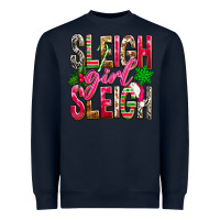 Navy Sleigh girl sleigh Heavyweight Sweatshirt - NancyCooperArtShop