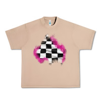 Burro race flag glitter patch Urban Heavy Tee - AdoDesignShop