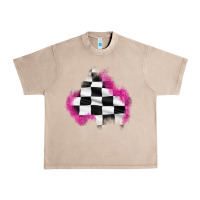 French Oak race flag glitter patch Urban Heavy Tee - AdoDesignShop