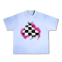 Grape Ice race flag glitter patch Urban Heavy Tee - AdoDesignShop