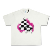 Pistachio race flag glitter patch Urban Heavy Tee - AdoDesignShop