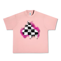 Salmon race flag glitter patch Urban Heavy Tee - AdoDesignShop