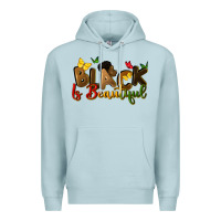 Blue Mist black is beautiful Premium Hoodie - CowGirlArtShop