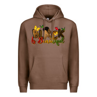 Chestnut black is beautiful Premium Hoodie - CowGirlArtShop