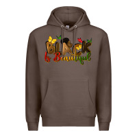 Coffee black is beautiful Premium Hoodie - CowGirlArtShop