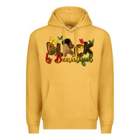 Mustard black is beautiful Premium Hoodie - CowGirlArtShop