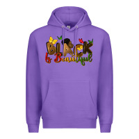 Purple black is beautiful Premium Hoodie - CowGirlArtShop