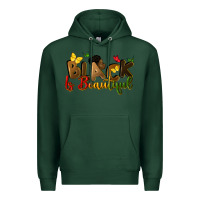 Sports Green black is beautiful Premium Hoodie - CowGirlArtShop